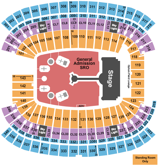 Gillette Stadium Coldplay Seating Chart